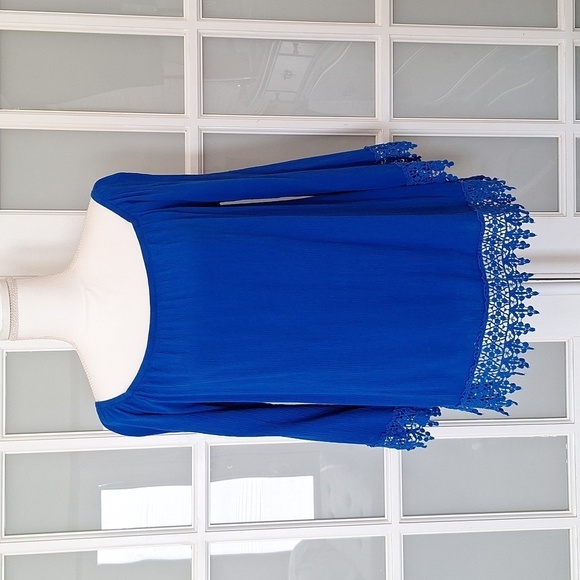 Socialite Off The Shoulder Boho Blouse - Picture 1 of 13